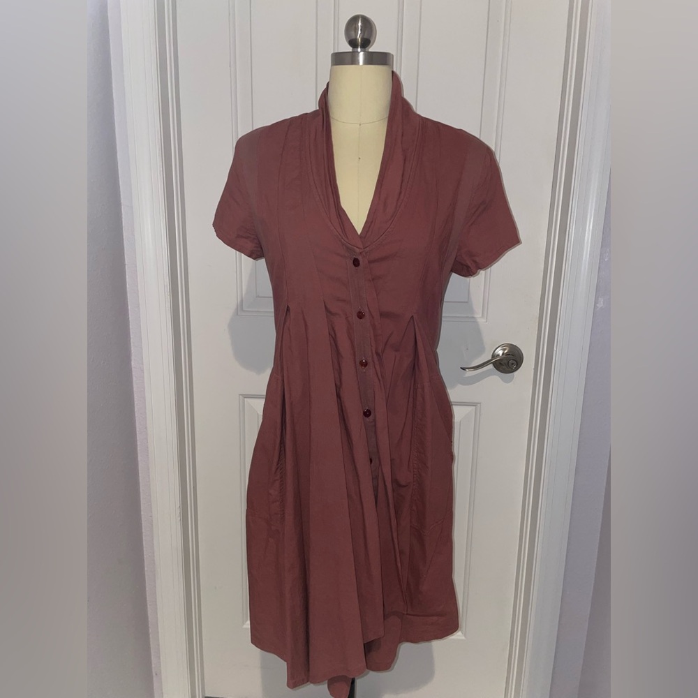Prairie Underground Rust Draped Top/Shirt/Blouse